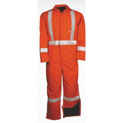 7.5 Oz. Premium Twill Insulated Coveralls w/Reflective Tape