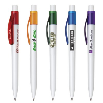 Translucent Clip Ballpoint Pen