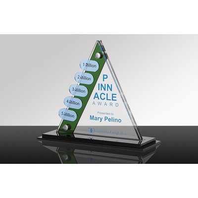 SLIDERS: Acrylic Perpetual Desk Award (7¾" x 6¾" x 3")