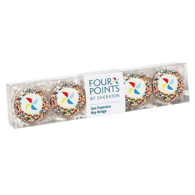 Chocolate Covered Printed Oreo® Gift Box - Rainbow Sprinkles/Printed Cookies (5 pack)