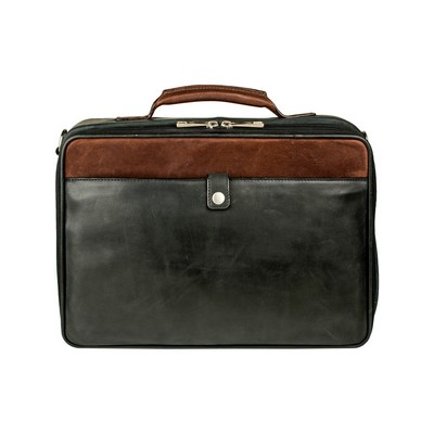 Hand Stained Calf Leather Travel Bag