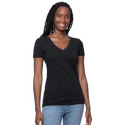 Viscose Hemp & Organic Cotton V Neck Tee Shirt