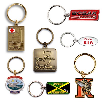 Die Struck Brass Keychain (1 1/2")