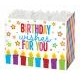 Large Birthday Wishes Theme Gift Basket Box