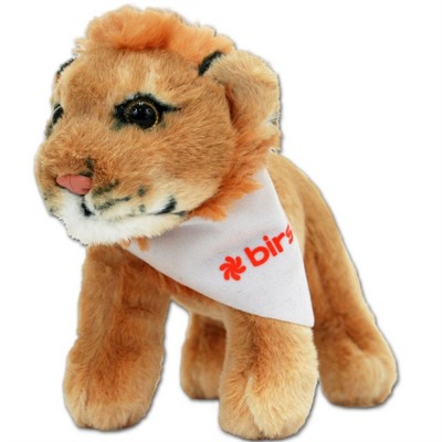 8" Stuffed Jungle Animal - Standing Lion