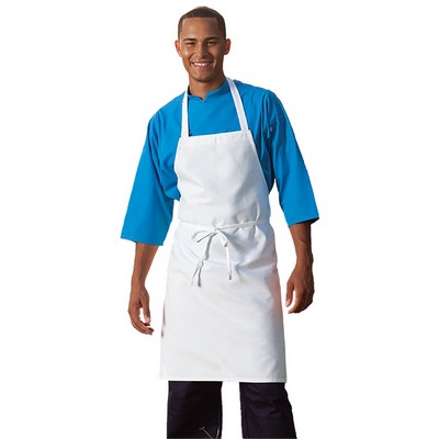 Premium Full Length No-Pocket Apron (white)