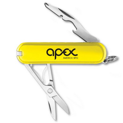 Swiss Army Jetsetter Flight Friendly Knife Yellow