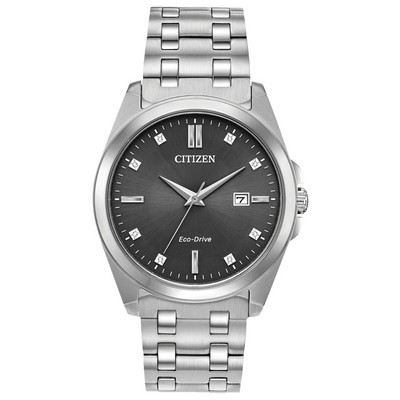 Citizen Men's Eco-Drive Corso Watch, Stainless Steel with Gray Dial