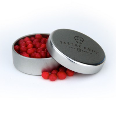 Round Sweet Tin (Solid Silver Top)