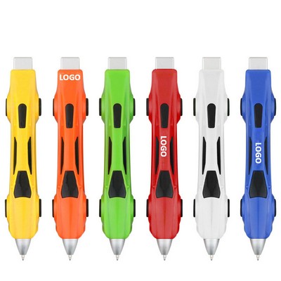 Fashion Colorful Race Car Ballpoint Pen