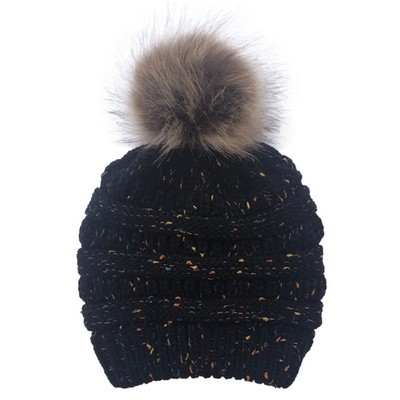 Women Winter Knit Pom Beanie