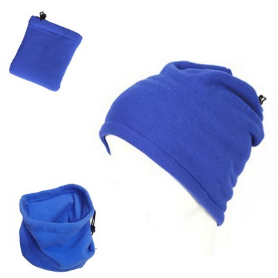 2 in 1 Sports Beanie Hat Scarf