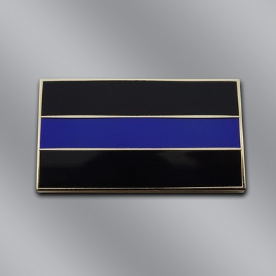 Black & Blue Fallen Officer Pin