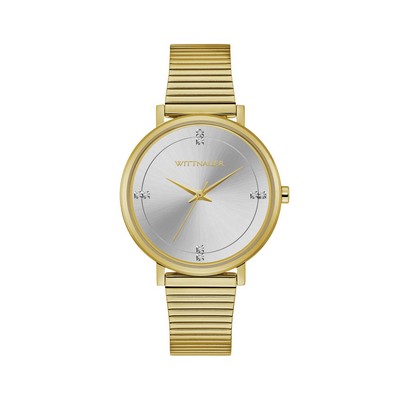 Wittnauer Ladies' Gold-tone Watch with Diamonds