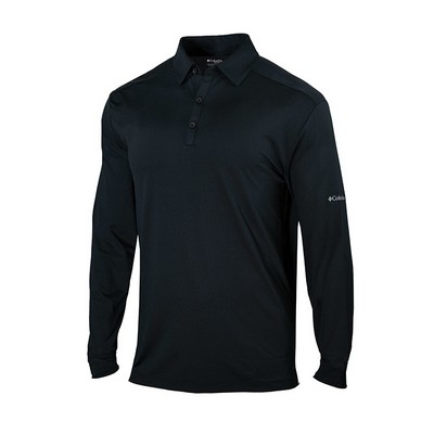 Columbia Men's Omni-Wick Pin High Long Sleeve Polo