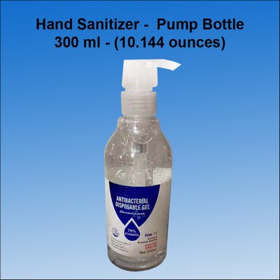 Hand Sanitizer Bottle - 300 Ml/10.14 Oz.