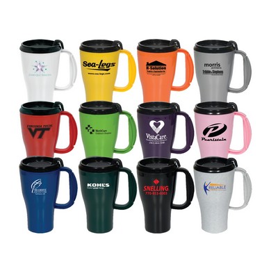 16 Oz. Double Wall Insulated Mug w/ Slider Lid