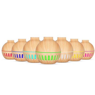 130 ML Hollowed Out Wood Grain Flat Mouth Aroma Humidifier