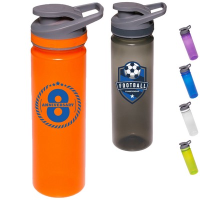 22 Oz. Flip Top Sports Bottles w/ Screw-on Caps Water Bottle