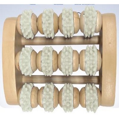 Vivitar® Wood Triple Bar Rolling Foot Massager