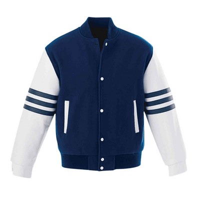 Melton Men's Leather Varsity Jacket