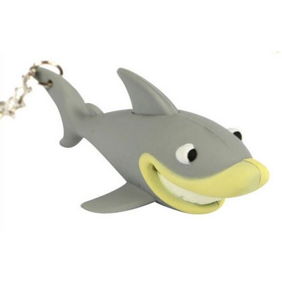 Shark Shape LED Sound Keychain