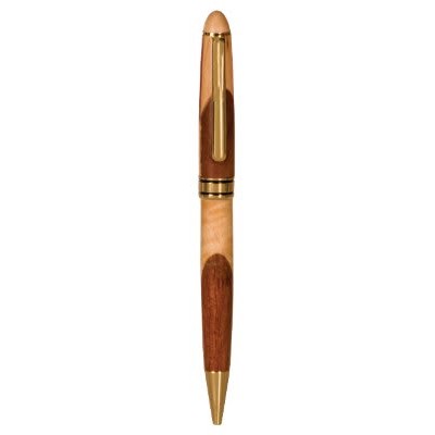 Wide Maple/Rosewood Pen