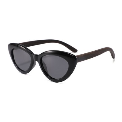 Wooden Sunglasses - Black Frames & Black Lenses