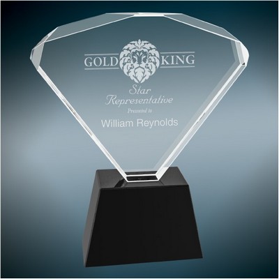 Fanfare Crystal Award, 7 1/4"H