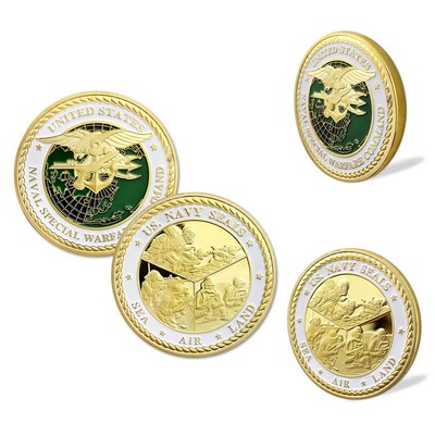 Challenge Coin, Custom Die Struck Brass