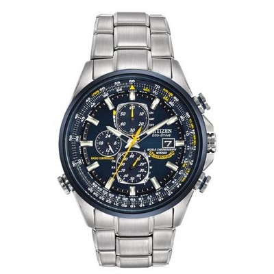 Citizen® Men's Blue Angels® World Chronograph Eco-Drive® Stainless Steel Watch