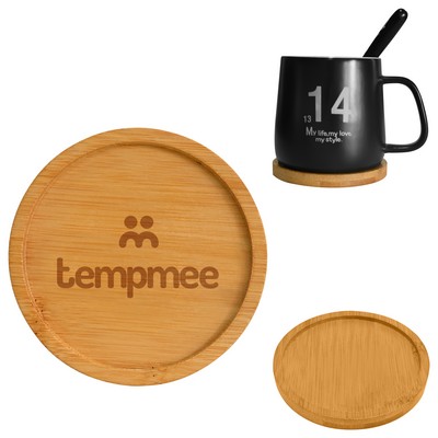 Round Bamboo Coaster