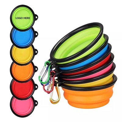 Collapsible Dog Bowl With Carabiner