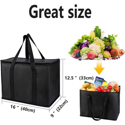 Large Insulated Grocery Tote Bag