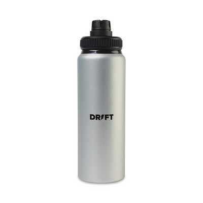 Jett Aluminum Chug Lid Hydration Bottle - 32 Oz. - Silver