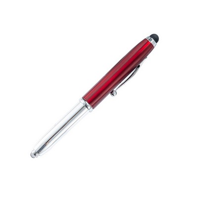 3-in-1 Multi-Tasker Stylus Pen with LED Light