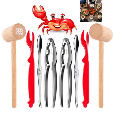 12 Pieces Crab Leg Crackers and Tools Set