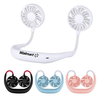 Wearable Neck Fan Rechargeable Hanging Sport Fan