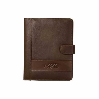 Junior Leather Padfolio with Tongue Closure