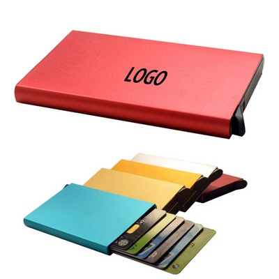 Credit Card Holder Minimalist Slim Case Made Of Aluminum