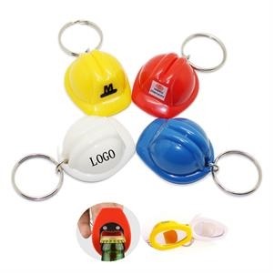 Creative Hard Hat Beer Opener Keychain