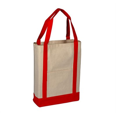 Two Tone Canvas Deluxe Tote