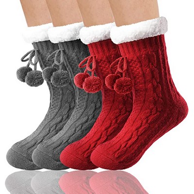 Fleece Lined Slipper Socks