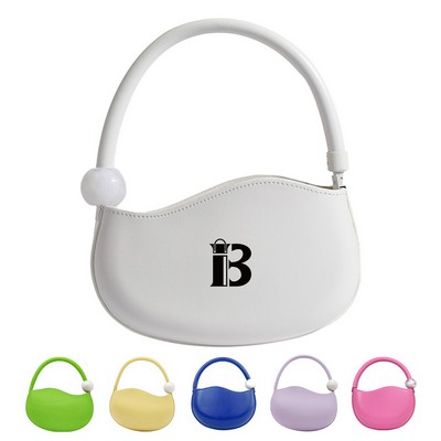 PU Leather Pea Shaped Handbag For Women