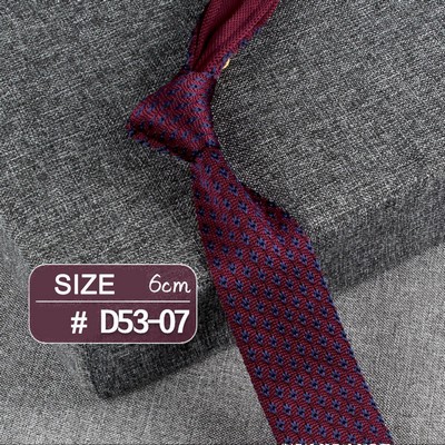 #7 Casual Style Knitted Narrow Men Tie Polyester Woven Collar Tie