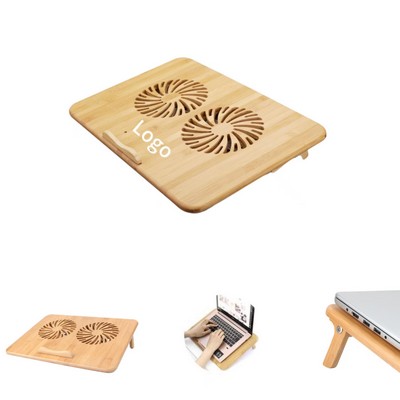 Bamboo Laptop Cooling Stand