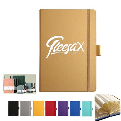 Hardcover PU Business Notebook With Elastic Band