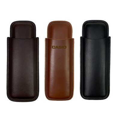 Leather Cigar Case with Cigar Cutter