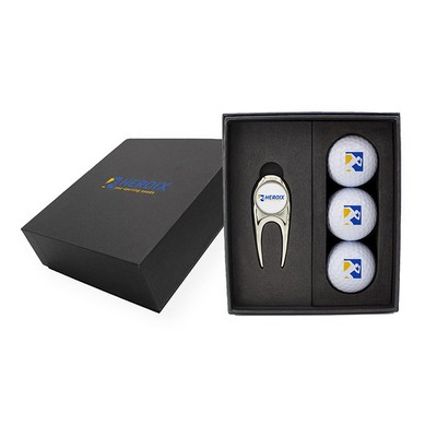 Scotsman's Divot Tool & Golf Ball Mini Presentation Box