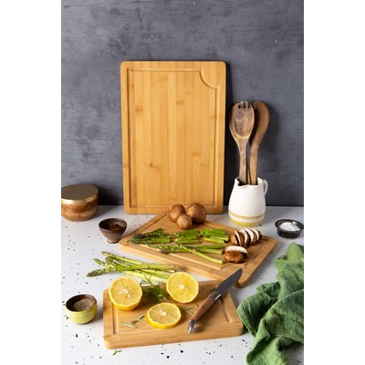 15" x 10" Large Cayman Bamboo Cutting Board